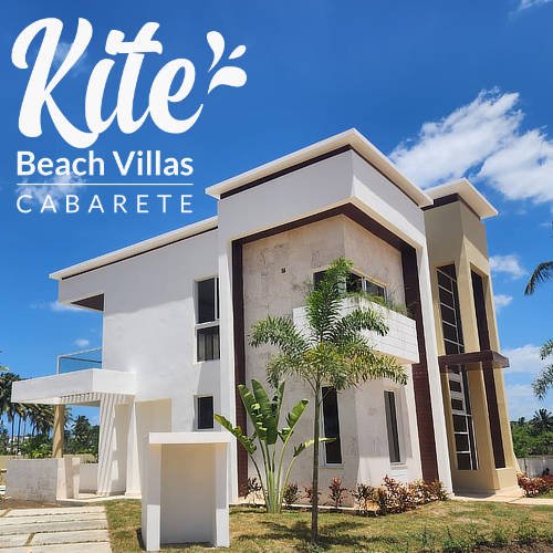 Vista desde el lateral de Kite Beach Villa en Cabarete
